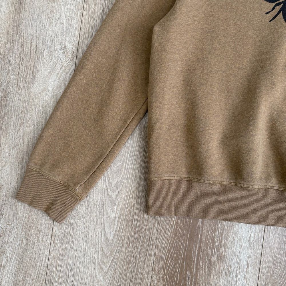 Prana Organic Cotton Humble Bee Graphic Sweatshirt Tee Size Medium Brown / Tan - Picture 3 of 11